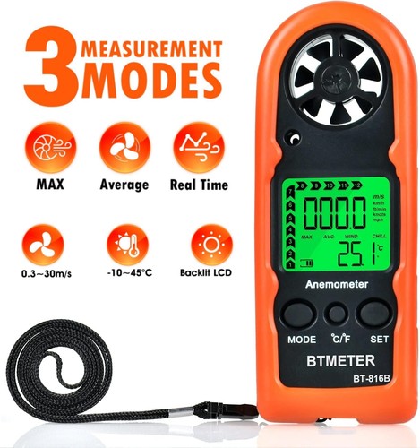 Anemometro digitale mini - anemometro,