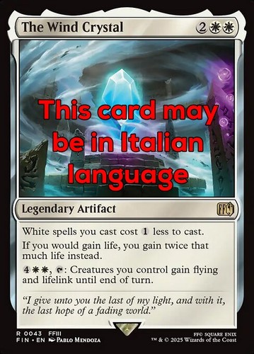 Mtg the wind crystal - the,